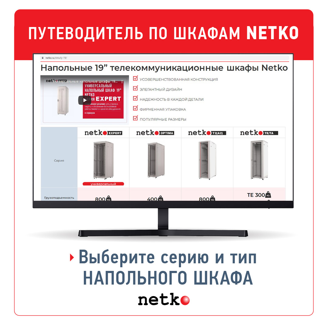 Путеводитель по шкафам Netko поможет выбрать нужный шкаф